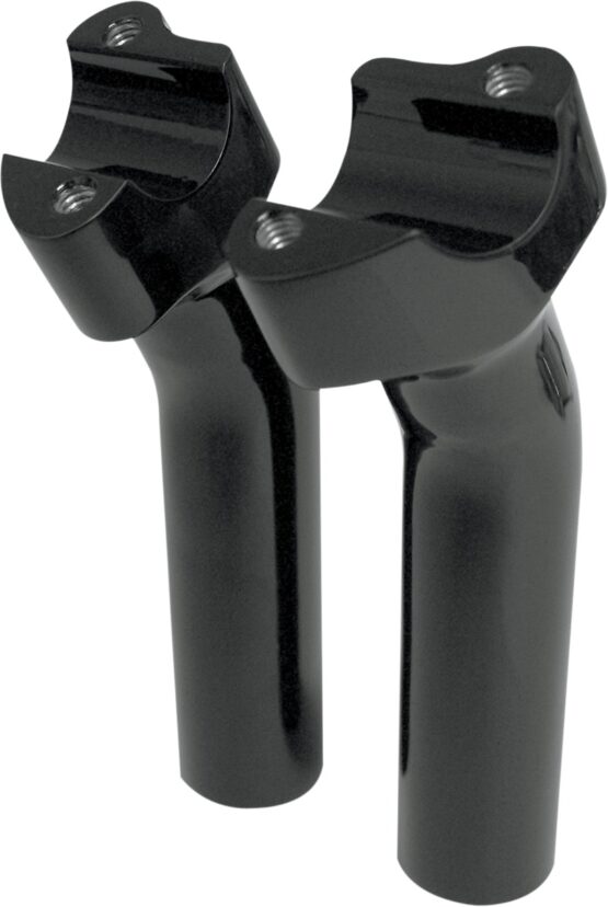 Drag Specialties Buffalo Billet Aluminum Handlebar Risers 5.5in Black Pullback