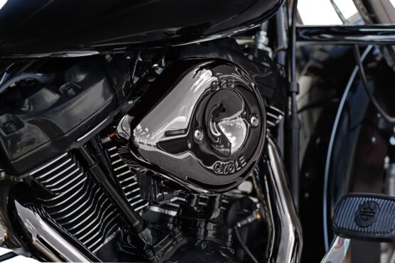 S&S Stealth Teardrop Air Cleaner Kit Lava Chrome For Harley M8 17-24 - Image 2