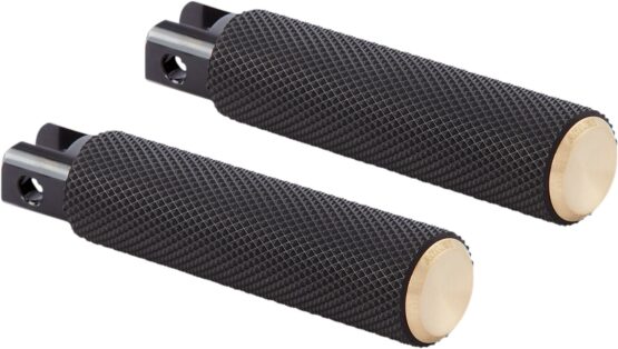 Arlen Ness Brass Knurled Foot Pegs Fits Indian Chief