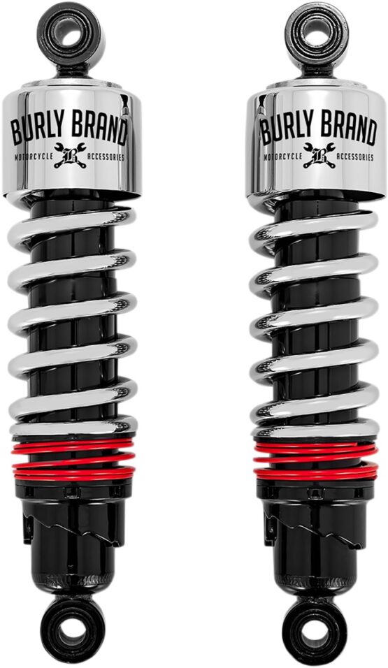 Slammer Plus Shocks Chrome 11.5" Fits FLH - Image 2