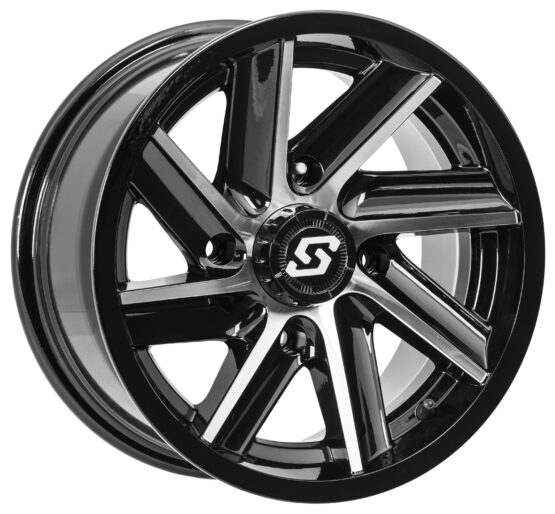 Sedona Chopper Wheel 14x7 4/156 4+3 Black Machined