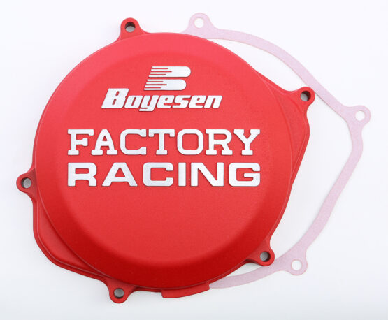 Boyesen Factory Racing Clutch Cover Red Aluminum Fits 09-16 Honda CRF450R