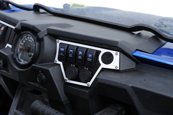 Moose Dashplate Right White 4Switch 12V Large Fits 15-19 RZR 900/1000 - Image 2