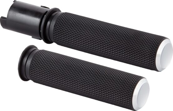Arlen Ness Knurled Grips TBW Chrome for Harley-Davidson 2025+