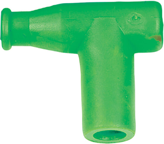 T Type Spark Plug Cap / Boot Green, 5k Ohm