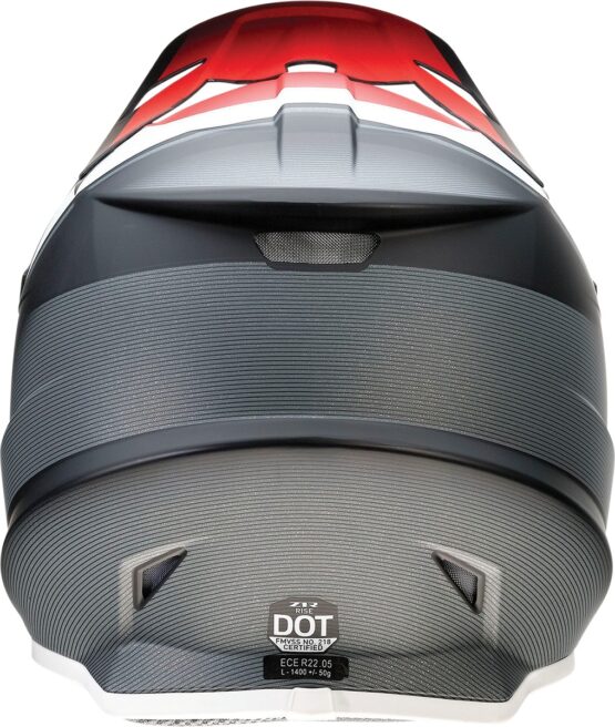 Z1R Rise Cambio Snow Helmet - Large, White/Black/Red - Image 4