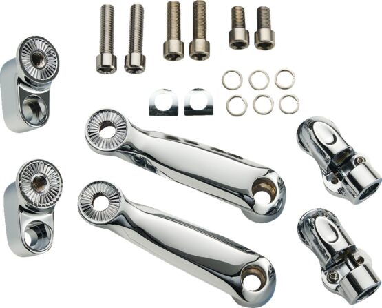 Ciro RydeCulture Adjustable Passenger Peg Mounts Chrome Indian