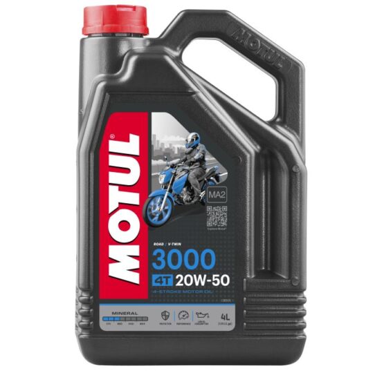 Motul 3000 20W50 4T Mineral Engine Oil 4 Liter