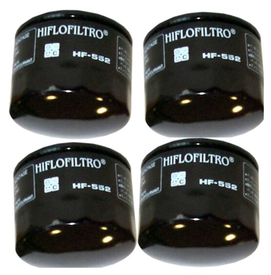 HF552 Oil Filter - Black - 4 Pack