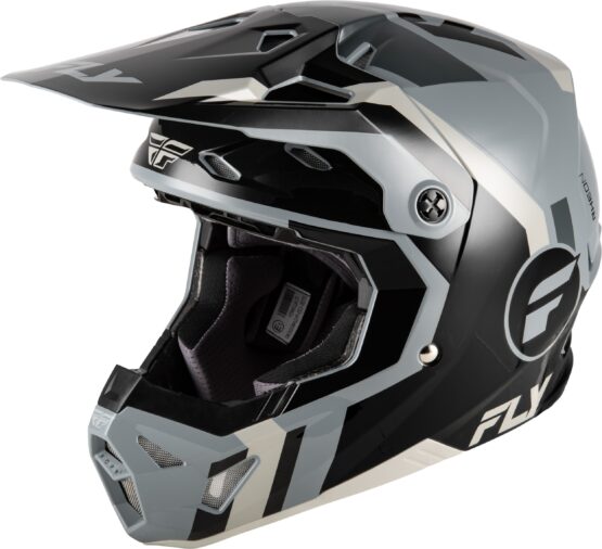 Fly Racing Formula CP Seal Helmet Black/Grey/Light Grey Large
