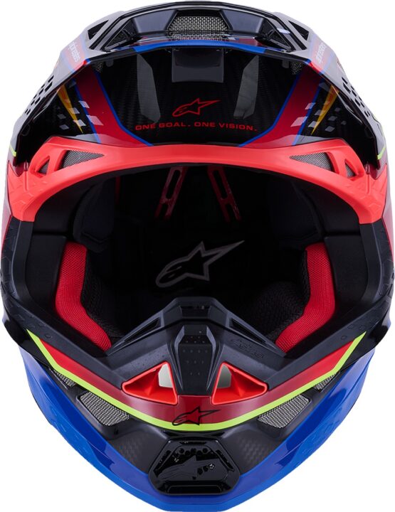 Alpinestars Supertech M10 Era MIPS Helmet Gloss Blue/Red/Yellow Fluo Large - Image 3