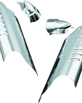 Kuryakyn Lower Leg Deflector Shields Chrome For 00-13 Touring