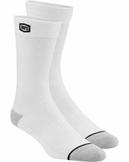 100% Solid Socks Wht Sm/Md