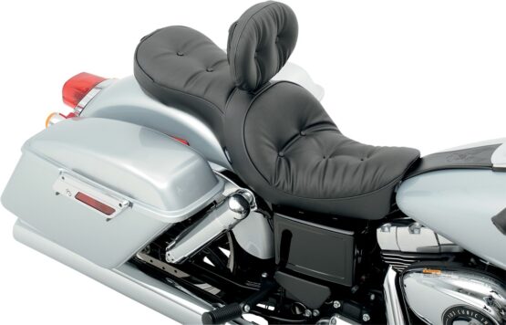 Drag Specialties EZ Glide II Large Pillow Backrest Vinyl Black - Image 2