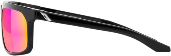 Hakan Sunglasses Black w/ Purple Mirror Lens - Image 3