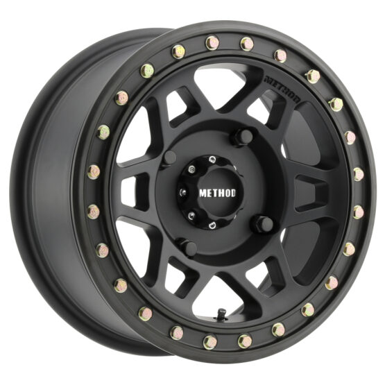 MR405 UTV Beadlock 15x7 / 4+3/13mm Offset / 4x136 / 106mm CB Matte Black Wheel - Image 2