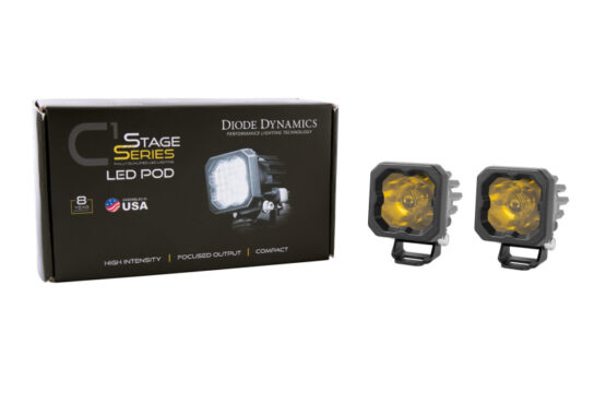 Stage Series C1 LED Pod Sport - Yellow Wide Standard ABL (Pair) - Image 2