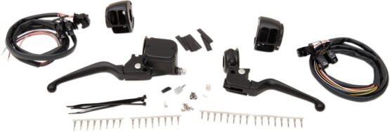 Drag Specialties Handlebar Control Kit Black 1in For Harley-Davidson