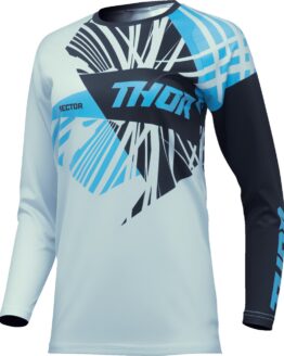 Thor Women's Sector Split Jersey Black/Blue Medium