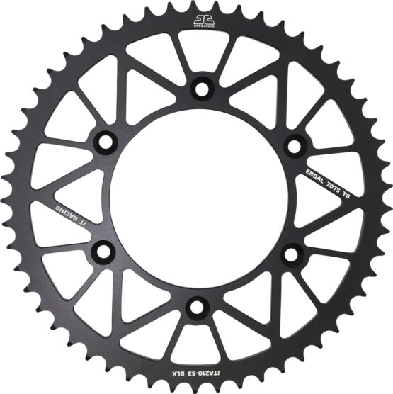 Black Aluminum Rear Sprocket - 50 Tooth 520 - Image 2