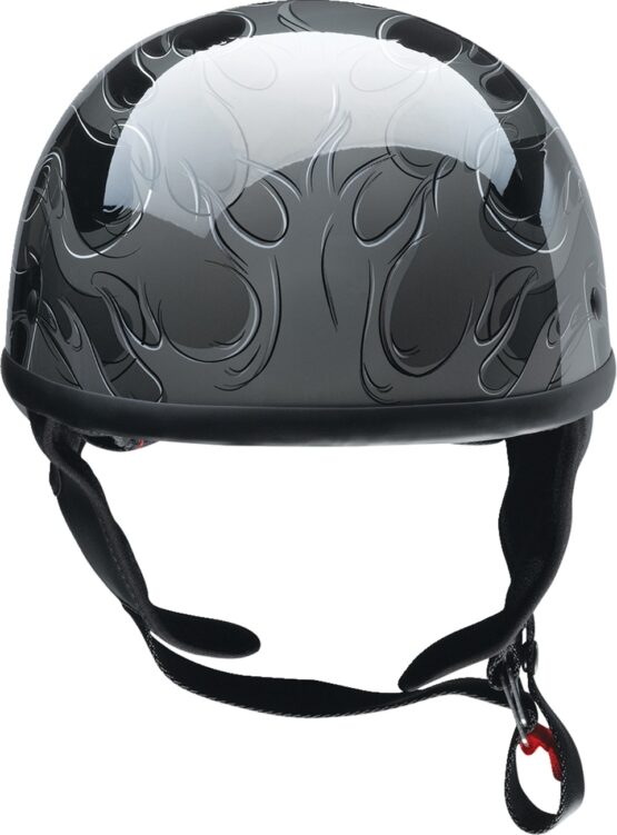 Z1R CC Beanie Hellfire Helmet - Medium Gray Gloss - Image 4