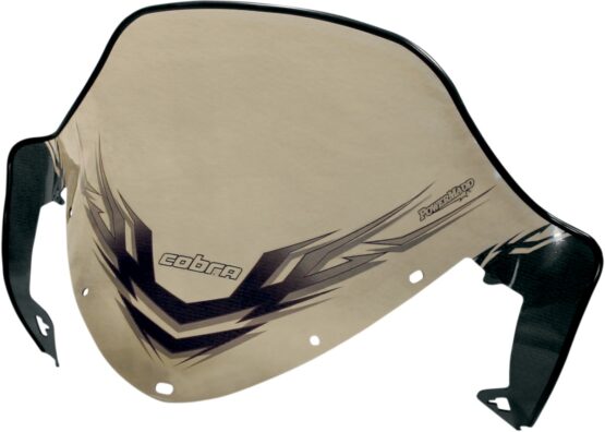 Powermadd Cobra Mid Windshield Clear Black For Polaris IQ RMK
