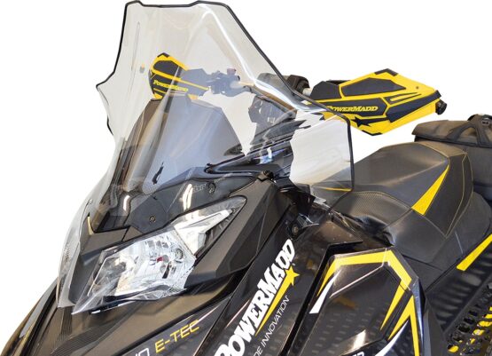 Powermadd Cobra 17in Mid Windshield Tint Black Fade for Ski-Doo REV XS/XM