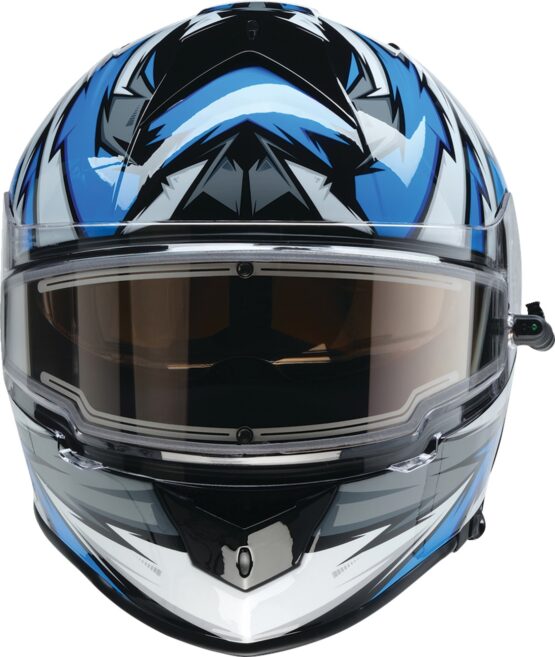 Z1R Warrant Neuron Snow Electric Helmet - Large Blue/Gray - Image 3