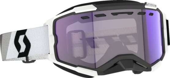 Scott Fury LS SnowX Goggle Black/White Blue Chrome Light Sensitive