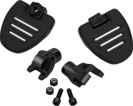 Show Chrome Mini Driver Floorboards Black Fits Ryker 2019+ - Image 2