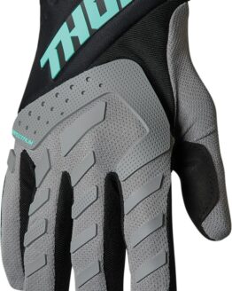 THOR Spectrum Gloves Men's Small Gray/Black/Mint