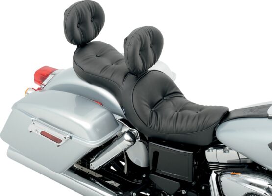 Drag Specialties EZ Glide II Large Pillow Backrest Vinyl Black - Image 3