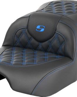 Saddlemen Roadsofa Seat Blue Lattice Stitch FLTR/FLHX 23-24