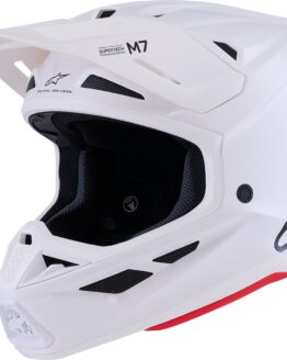 Alpinestars SM7 Solid MX Helmet Gloss White Large