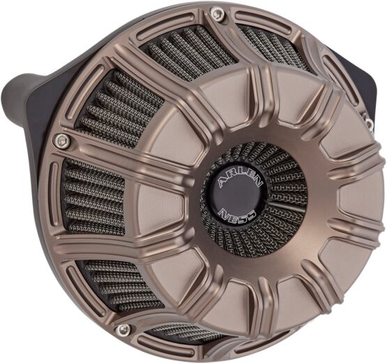 Arlen Ness 10-Gauge Inverted Sucker Air Cleaner - Titanium Color