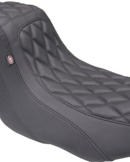 Mustang Squareback 2-Up Seat Double Diamond Black Stitch FLH/FLT 2023-2024