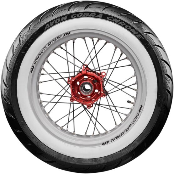 Whitewall Cobra Chrome AV92 Rear Tire 180/70R16 - Image 2