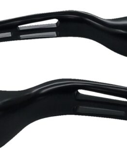 Drag Specialties Slotted Wide Blade Lever Set Black For Harley-Davidson