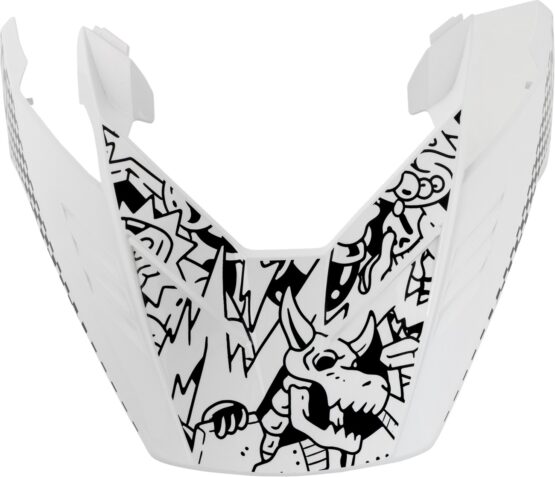 ICON Elsinore Helmet Peak Doodle 3 M-L White Replacement Visor