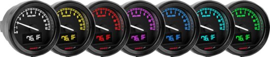 KOSO TNT-05R Tachometer Gauge Kit Black LCD 7-Color Backlight - Image 3