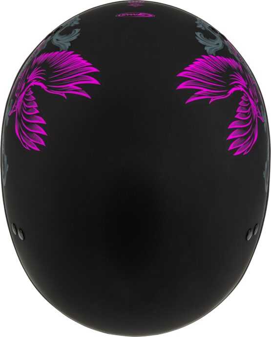 GMAX HH-65 Corvus Helmet Matte Black/Purple/Grey Medium - Image 2