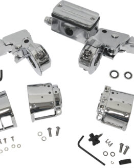 Chrome Handlebar Controls 3/4" W/O Switches