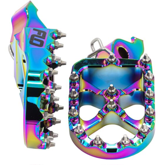 FLO Motorsports Pro Series Foot Pegs Jet Fuel Suzuki RM-Z250 RM-Z450