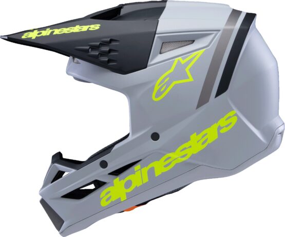 Alpinestars SM3 Youth Radium Helmet Gray/Blk/Ylw Fluo YL - Image 4
