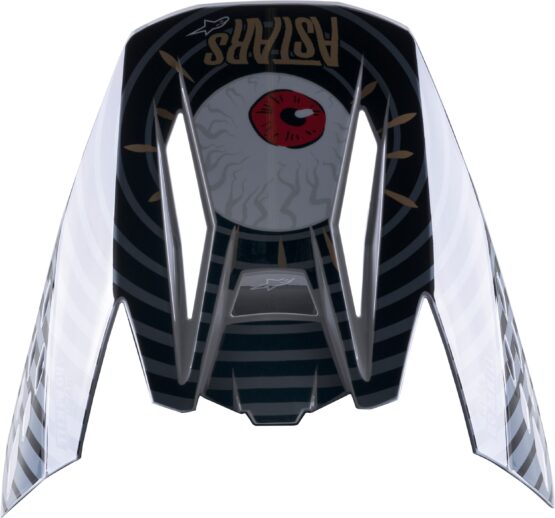 S-M5 Solar Flare Visor Black/Grey/Gold by Alpinestars