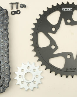 V3 Chain & Sprocket Kit Black SX Chain 520 15/43 Black Steel