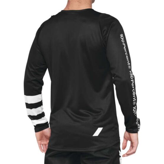 100% Rcore Youth LS Jersey Black/White -Youth Small - Image 2