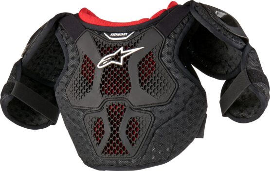 Youth Bionic Action Kickstart Chest Guard - Black/Red - 7/9 - Image 2