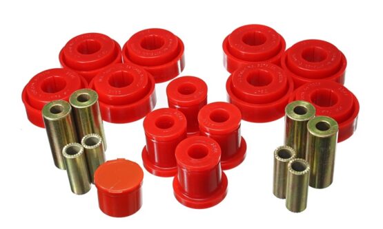 Red Front End Control Arm Bushing Set by Energy Suspension