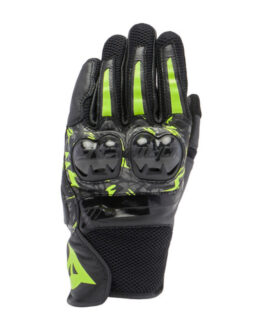 Dainese Mig 3 Unisex Leather Gloves Black/Anthracite/Yellow 2XL